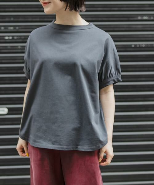 URBAN RESEARCH DOORS / アーバンリサーチ ドアーズ Tシャツ | FORK&SPOON　ボトルネックギャザースリーブTシャツ | 詳細18