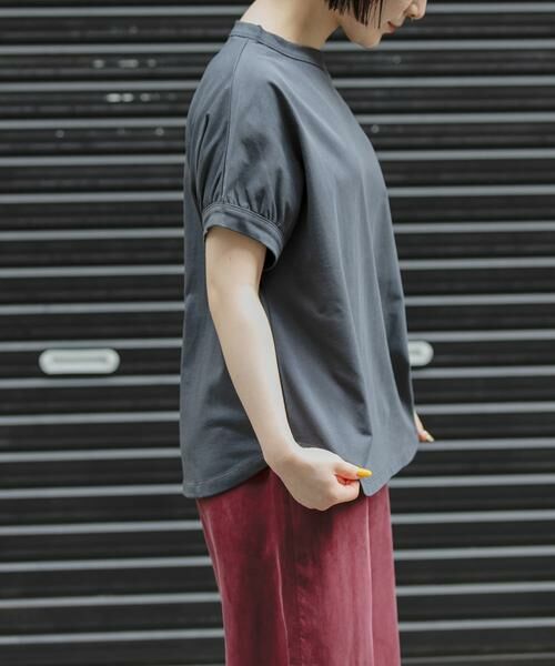 URBAN RESEARCH DOORS / アーバンリサーチ ドアーズ Tシャツ | FORK&SPOON　ボトルネックギャザースリーブTシャツ | 詳細21
