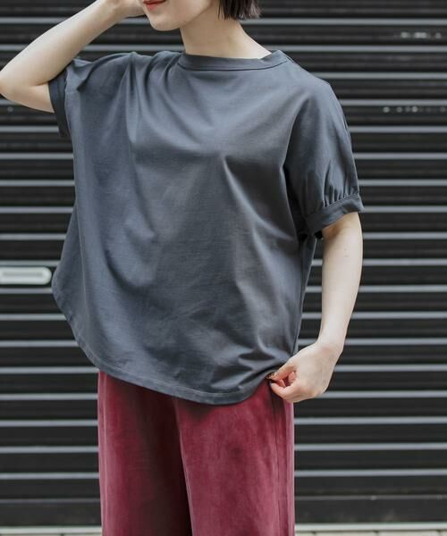 URBAN RESEARCH DOORS / アーバンリサーチ ドアーズ Tシャツ | FORK&SPOON　ボトルネックギャザースリーブTシャツ | 詳細23