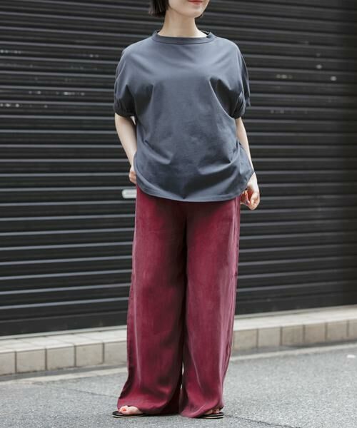 URBAN RESEARCH DOORS / アーバンリサーチ ドアーズ Tシャツ | FORK&SPOON　ボトルネックギャザースリーブTシャツ | 詳細24
