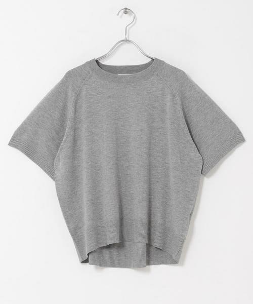 URBAN RESEARCH DOORS / アーバンリサーチ ドアーズ ニット・セーター | FORK&SPOON　ラグランスリーブニットTシャツ（グレー）