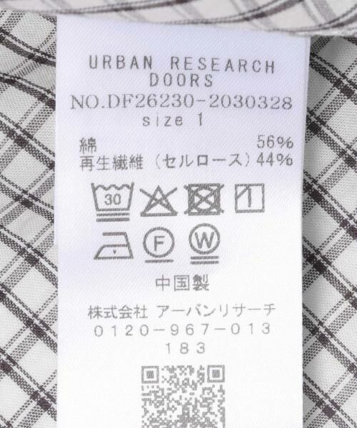 URBAN RESEARCH DOORS / アーバンリサーチ ドアーズ シャツ・ブラウス | FORK&SPOON　ワイド5分袖シャツ | 詳細8