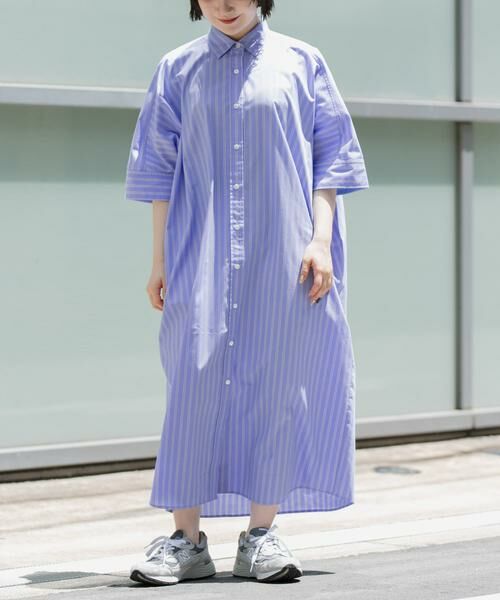 URBAN RESEARCH DOORS / アーバンリサーチ ドアーズ ワンピース | FORK&SPOON　ワイドシルエットシャツワンピース | 詳細1