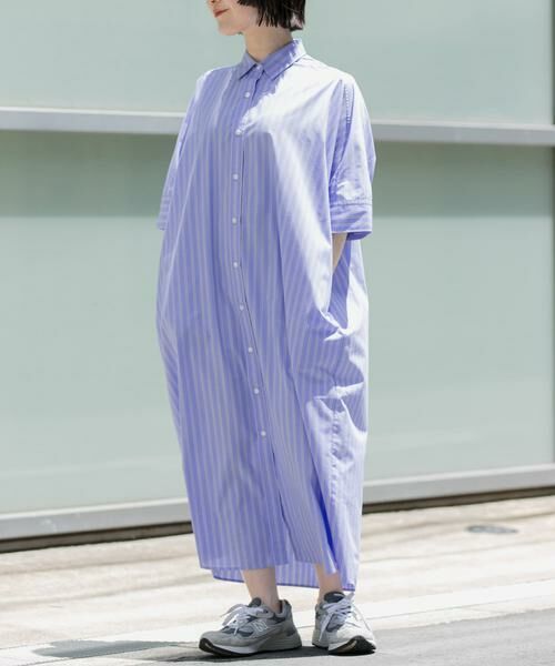 URBAN RESEARCH DOORS / アーバンリサーチ ドアーズ ワンピース | FORK&SPOON　ワイドシルエットシャツワンピース | 詳細2