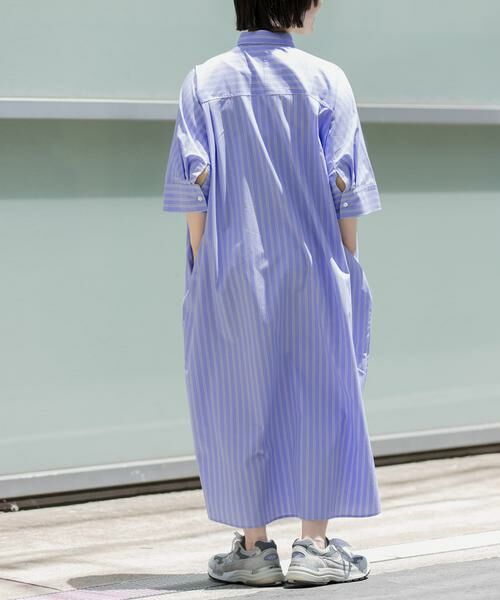 URBAN RESEARCH DOORS / アーバンリサーチ ドアーズ ワンピース | FORK&SPOON　ワイドシルエットシャツワンピース | 詳細4