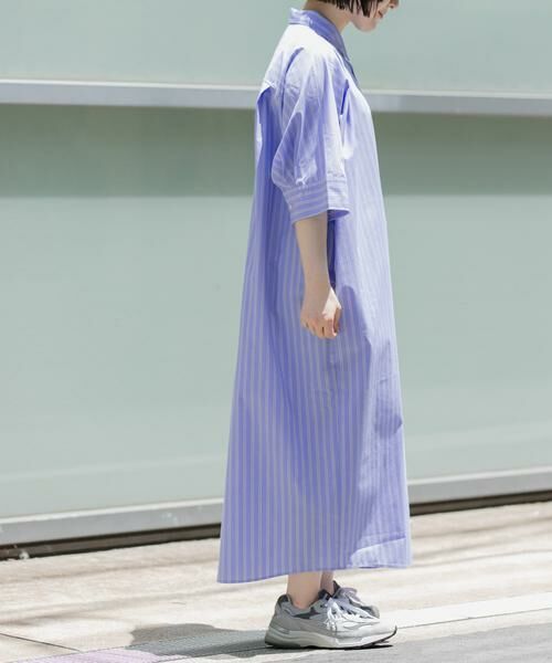 URBAN RESEARCH DOORS / アーバンリサーチ ドアーズ ワンピース | FORK&SPOON　ワイドシルエットシャツワンピース | 詳細5