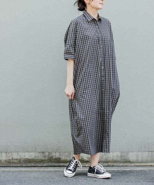 URBAN RESEARCH DOORS / アーバンリサーチ ドアーズ ワンピース | FORK&SPOON　ワイドシルエットシャツワンピース | 詳細13