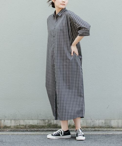 URBAN RESEARCH DOORS / アーバンリサーチ ドアーズ ワンピース | FORK&SPOON　ワイドシルエットシャツワンピース | 詳細14