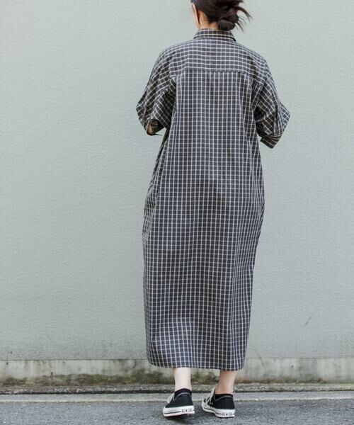 URBAN RESEARCH DOORS / アーバンリサーチ ドアーズ ワンピース | FORK&SPOON　ワイドシルエットシャツワンピース | 詳細15