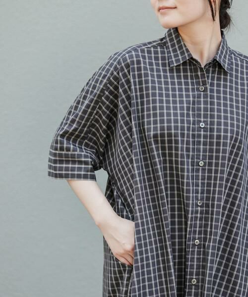 URBAN RESEARCH DOORS / アーバンリサーチ ドアーズ ワンピース | FORK&SPOON　ワイドシルエットシャツワンピース | 詳細17