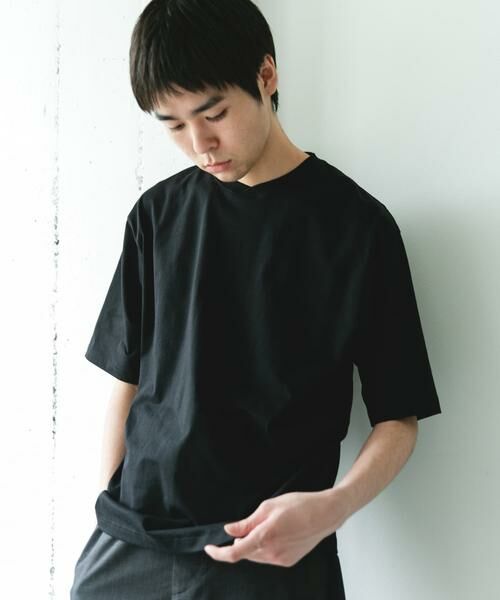 URBAN RESEARCH DOORS / アーバンリサーチ ドアーズ Tシャツ | 『速乾/接触冷感/UVカット』Sorona ラウンドカラーショートスリーブTシャツ | 詳細14