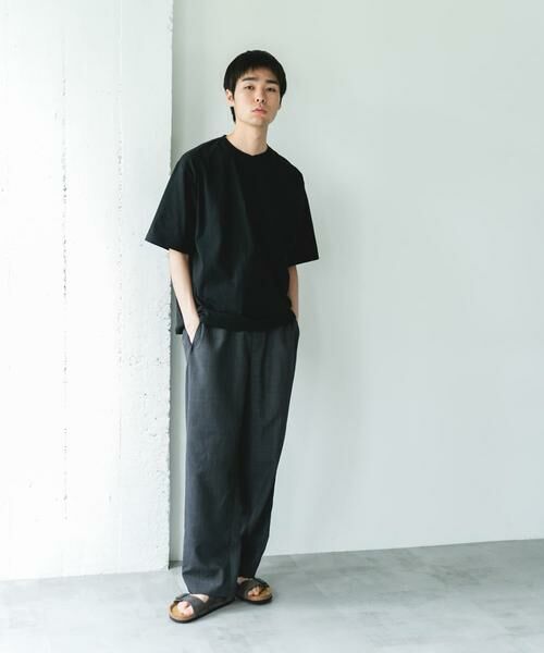 URBAN RESEARCH DOORS / アーバンリサーチ ドアーズ Tシャツ | 『速乾/接触冷感/UVカット』Sorona ラウンドカラーショートスリーブTシャツ | 詳細16