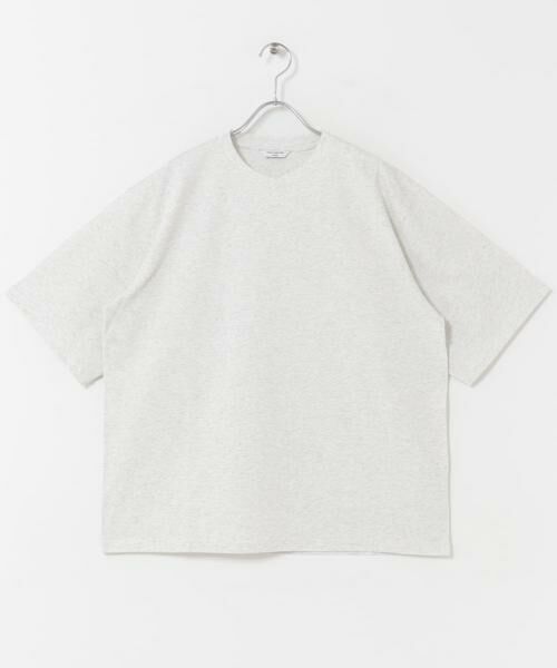 URBAN RESEARCH DOORS / アーバンリサーチ ドアーズ Tシャツ | Sorona ラウンドカラーショートスリーブTシャツ（ライトグレー）