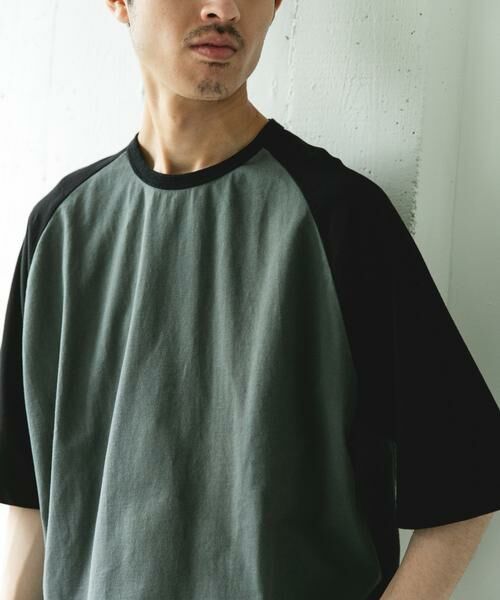 URBAN RESEARCH DOORS / アーバンリサーチ ドアーズ Tシャツ | Grow Organic ベースボールTシャツ（ブラック系その他）