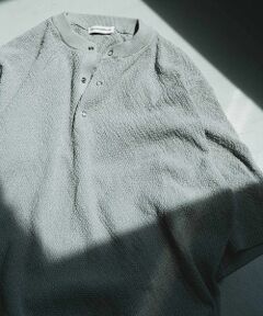 URBAN RESEARCH DOORS / アーバンリサーチ ドアーズ ニット・セーター | DRYMIX カノコ ショートスリーブヘンリーネックニット