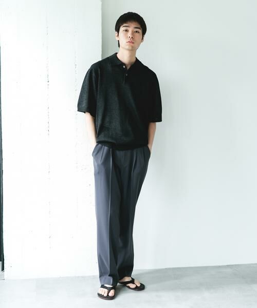 URBAN RESEARCH DOORS / アーバンリサーチ ドアーズ ニット・セーター | 『洗濯可/UVカット』『URTECH』Aircare ショートスリーブニットポロ | 詳細15