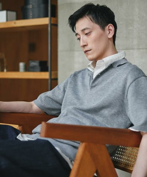 URBAN RESEARCH DOORS / アーバンリサーチ ドアーズ ニット・セーター | 『洗濯可/UVカット』『URTECH』Aircare ショートスリーブニットポロ | 詳細19