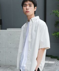 URBAN RESEARCH DOORS / アーバンリサーチ ドアーズ シャツ・ブラウス | ストライプボタンダウン ショートスリーブシャツ