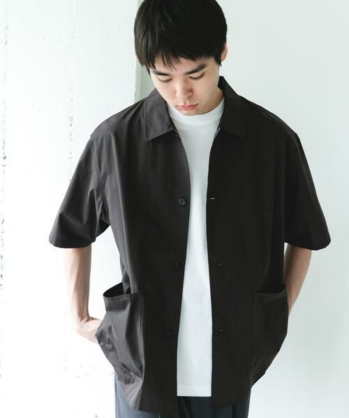 URBAN RESEARCH DOORS / アーバンリサーチ ドアーズ シャツ・ブラウス | 『速乾/イージーケア/UVカット』『URTECH』Aircare ショートスリーブシャツジャケット | 詳細29