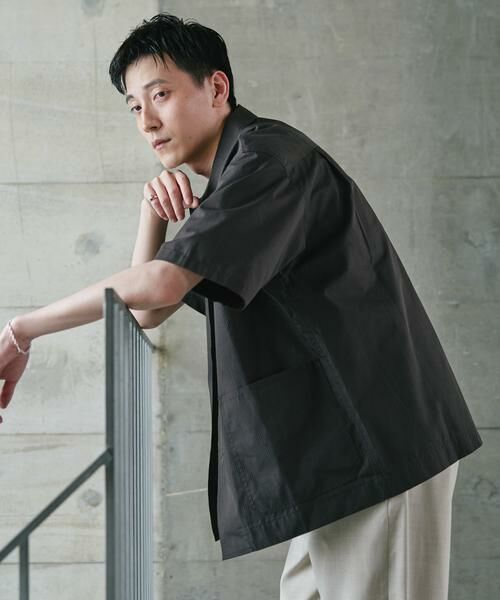 URBAN RESEARCH DOORS / アーバンリサーチ ドアーズ シャツ・ブラウス | 『速乾/イージーケア/UVカット』『URTECH』Aircare ショートスリーブシャツジャケット | 詳細20