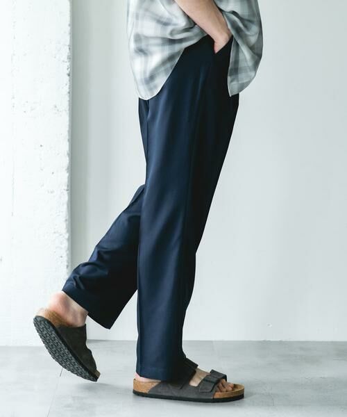 URBAN RESEARCH DOORS / アーバンリサーチ ドアーズ その他パンツ | COOLFIBER ツイルシャーリングスラックス | 詳細3