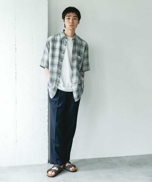 URBAN RESEARCH DOORS / アーバンリサーチ ドアーズ その他パンツ | COOLFIBER ツイルシャーリングスラックス | 詳細5