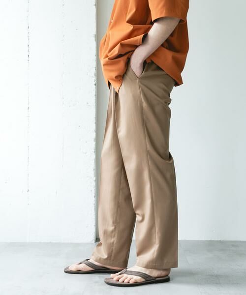 URBAN RESEARCH DOORS / アーバンリサーチ ドアーズ その他パンツ | COOLFIBER ツイルシャーリングスラックス | 詳細26
