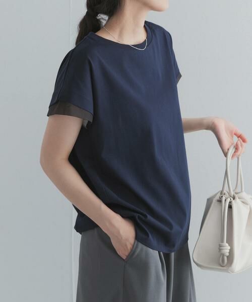 URBAN RESEARCH DOORS / アーバンリサーチ ドアーズ Tシャツ | シルケットコットンシアードッキングプルオーバー | 詳細1