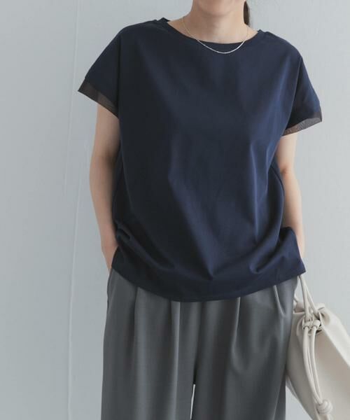 URBAN RESEARCH DOORS / アーバンリサーチ ドアーズ Tシャツ | シルケットコットンシアードッキングプルオーバー | 詳細3