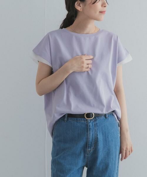 URBAN RESEARCH DOORS / アーバンリサーチ ドアーズ Tシャツ | シルケットコットンシアードッキングプルオーバー | 詳細14