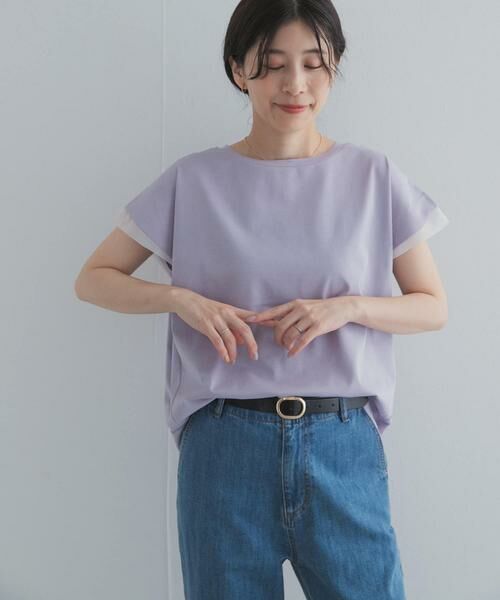 URBAN RESEARCH DOORS / アーバンリサーチ ドアーズ Tシャツ | シルケットコットンシアードッキングプルオーバー | 詳細16