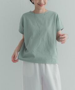 URBAN RESEARCH DOORS / アーバンリサーチ ドアーズ Tシャツ | リネンタッチBACKボタンプルオーバー