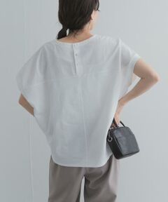 URBAN RESEARCH DOORS / アーバンリサーチ ドアーズ Tシャツ | リネンタッチBACKボタンプルオーバー