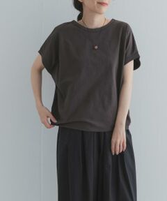 URBAN RESEARCH DOORS / アーバンリサーチ ドアーズ Tシャツ | リネンタッチBACKボタンプルオーバー