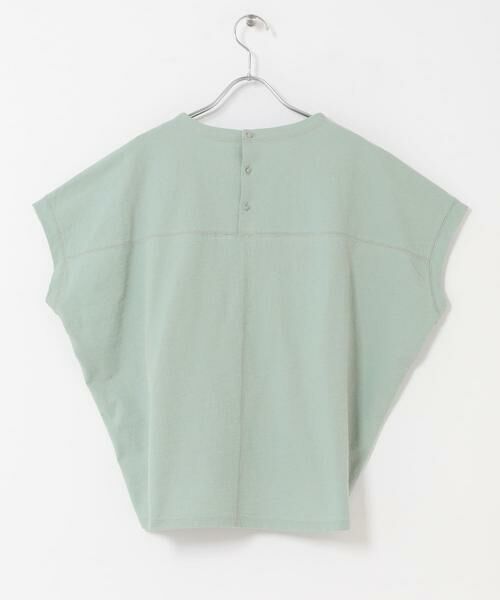 URBAN RESEARCH DOORS / アーバンリサーチ ドアーズ Tシャツ | リネンタッチBACKボタンプルオーバー | 詳細13