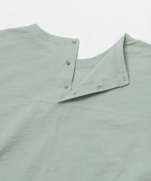 URBAN RESEARCH DOORS / アーバンリサーチ ドアーズ Tシャツ | リネンタッチBACKボタンプルオーバー | 詳細14