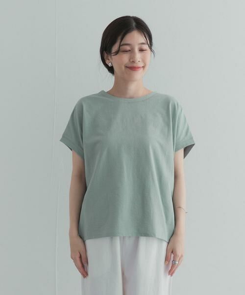 URBAN RESEARCH DOORS / アーバンリサーチ ドアーズ Tシャツ | リネンタッチBACKボタンプルオーバー | 詳細8