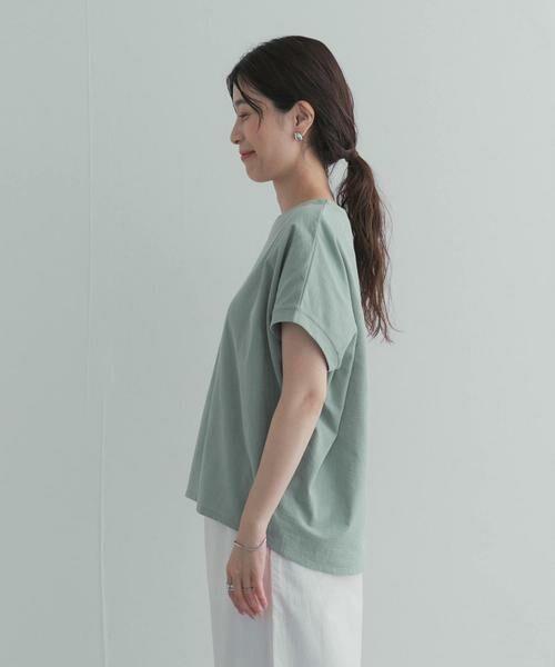 URBAN RESEARCH DOORS / アーバンリサーチ ドアーズ Tシャツ | リネンタッチBACKボタンプルオーバー | 詳細9
