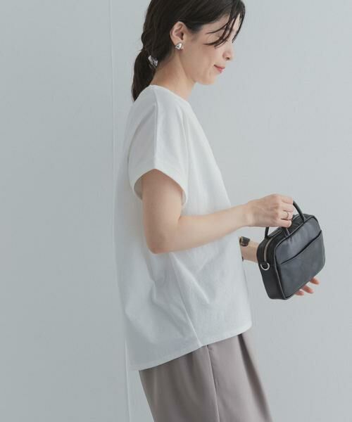 URBAN RESEARCH DOORS / アーバンリサーチ ドアーズ Tシャツ | リネンタッチBACKボタンプルオーバー | 詳細17