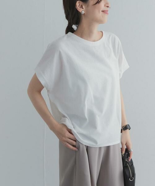 URBAN RESEARCH DOORS / アーバンリサーチ ドアーズ Tシャツ | リネンタッチBACKボタンプルオーバー | 詳細18