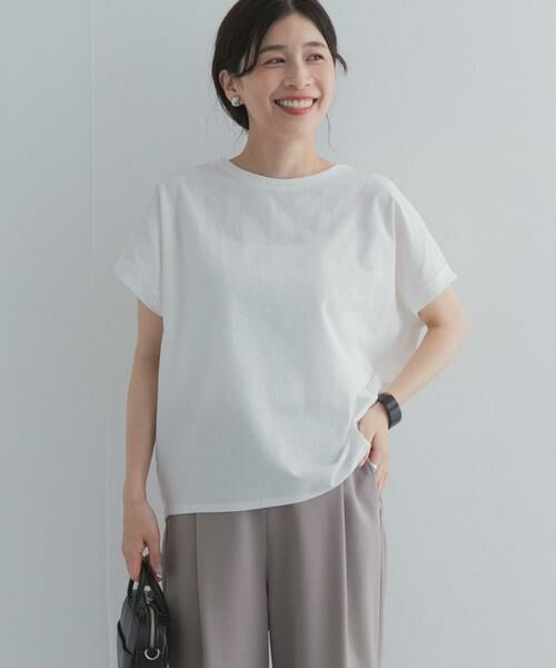 URBAN RESEARCH DOORS / アーバンリサーチ ドアーズ Tシャツ | リネンタッチBACKボタンプルオーバー | 詳細20