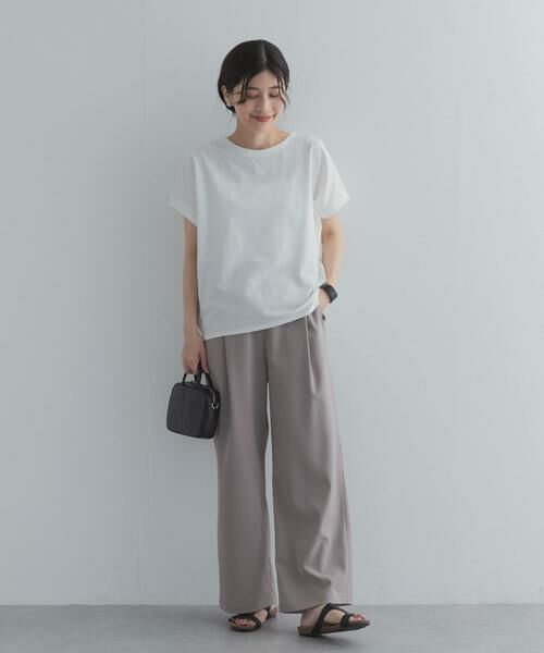 URBAN RESEARCH DOORS / アーバンリサーチ ドアーズ Tシャツ | リネンタッチBACKボタンプルオーバー | 詳細23