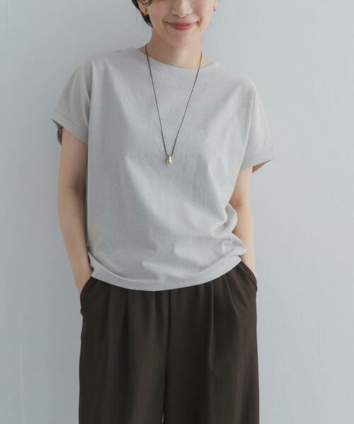 URBAN RESEARCH DOORS / アーバンリサーチ ドアーズ Tシャツ | リネンタッチBACKボタンプルオーバー | 詳細27