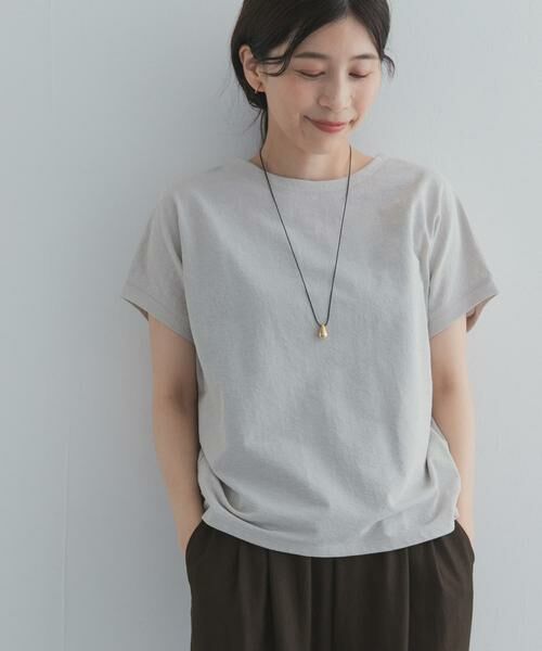URBAN RESEARCH DOORS / アーバンリサーチ ドアーズ Tシャツ | リネンタッチBACKボタンプルオーバー | 詳細28