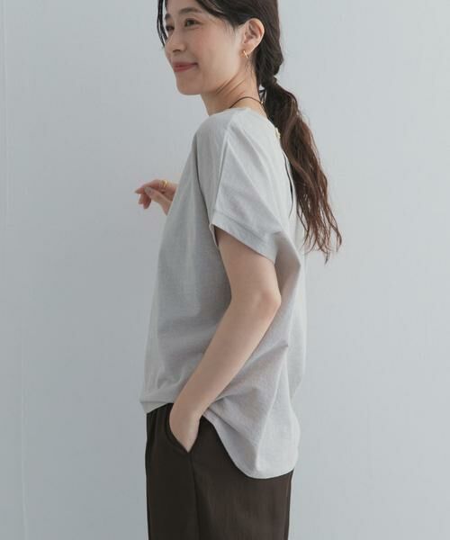 URBAN RESEARCH DOORS / アーバンリサーチ ドアーズ Tシャツ | リネンタッチBACKボタンプルオーバー | 詳細29