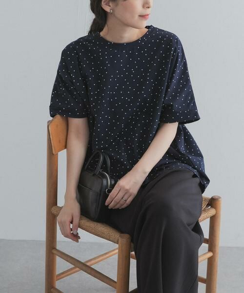 URBAN RESEARCH DOORS / アーバンリサーチ ドアーズ Tシャツ | ドットシルケットプルオーバー | 詳細1