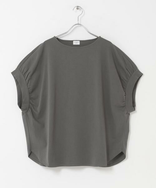 URBAN RESEARCH DOORS / アーバンリサーチ ドアーズ Tシャツ | 袖ギャザーワイドプルオーバー（チャコールグレー）