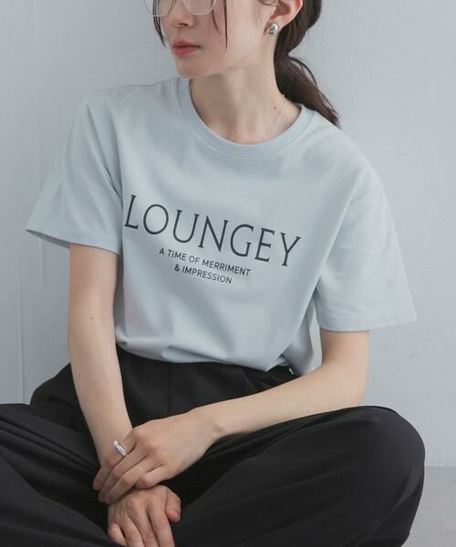 URBAN RESEARCH DOORS / アーバンリサーチ ドアーズ Tシャツ | ロゴプリントTシャツ（ライトブルー）