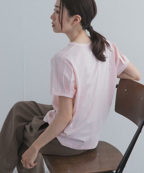 URBAN RESEARCH DOORS / アーバンリサーチ ドアーズ Tシャツ | 『UR TECH ひやサラクール』バックポイントタックプルオーバー（ピンク）