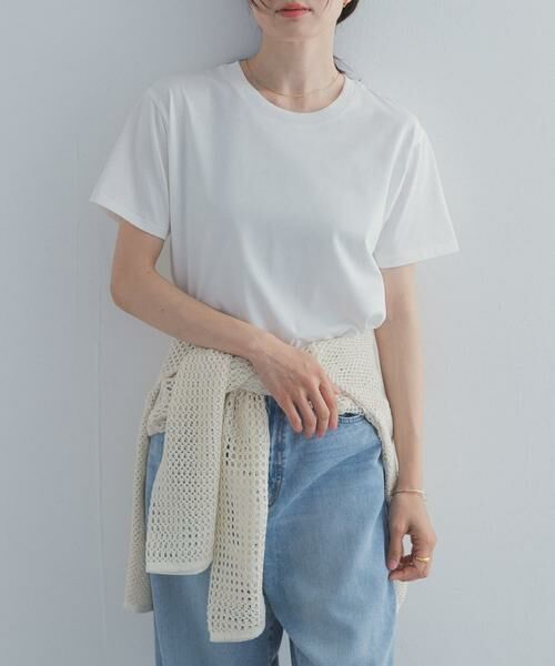 URBAN RESEARCH DOORS / アーバンリサーチ ドアーズ Tシャツ | 『UR TECH』汗染み防止ベーシックTシャツ（オフホワイト）